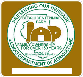 Illinois Sesquicentennial Farms Sign